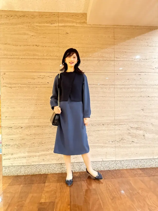 セットアップワンピースで広尾フレンチレスの画像_2