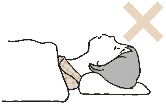 首が反ってしまう枕
