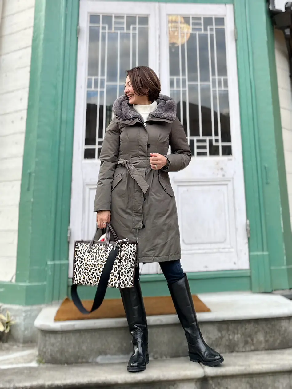 寒い日のマストアイテム、ロングブーツで冬の画像_12