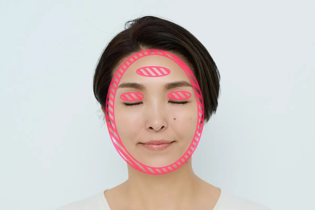 OurAge×Webエクラ　チーク　塗る位置