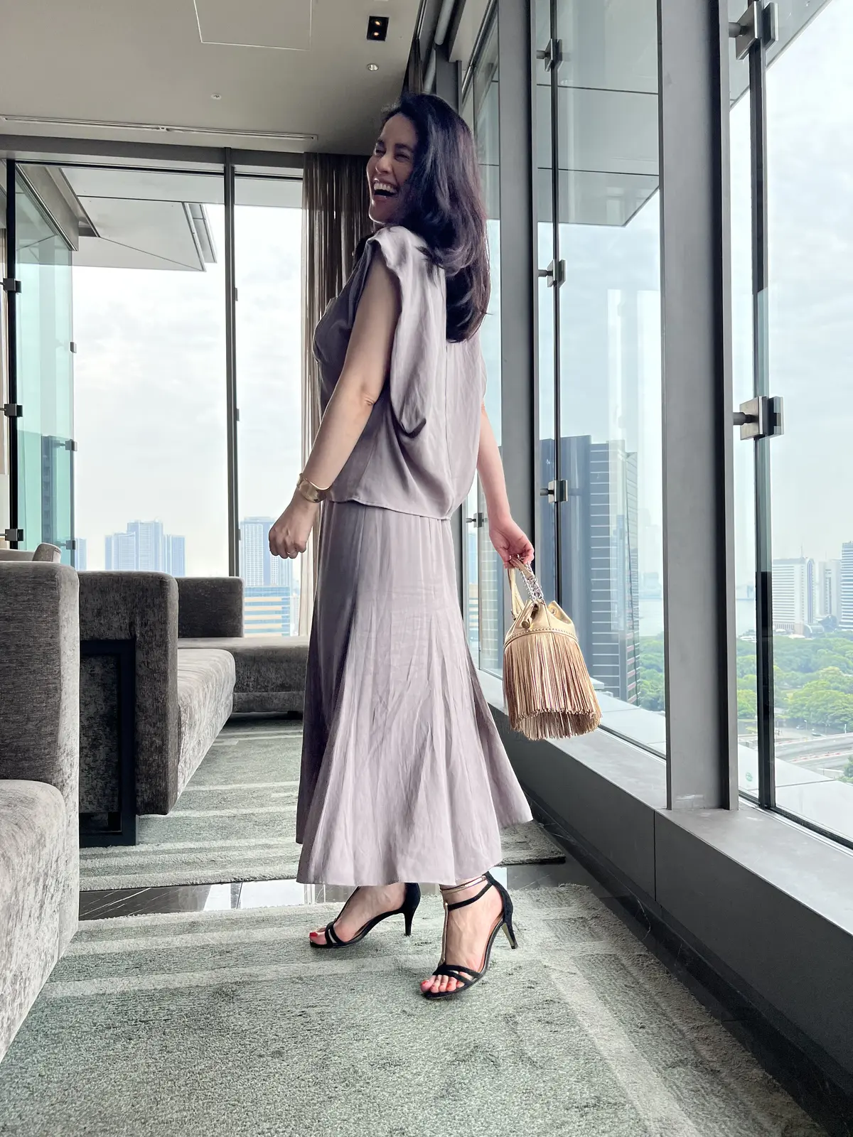 大人のモカ♡着映えセットアップで朝活の画像_12