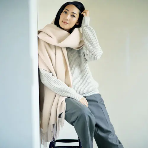 ASAUCE MELER スポンディッシュカシミヤロングストール