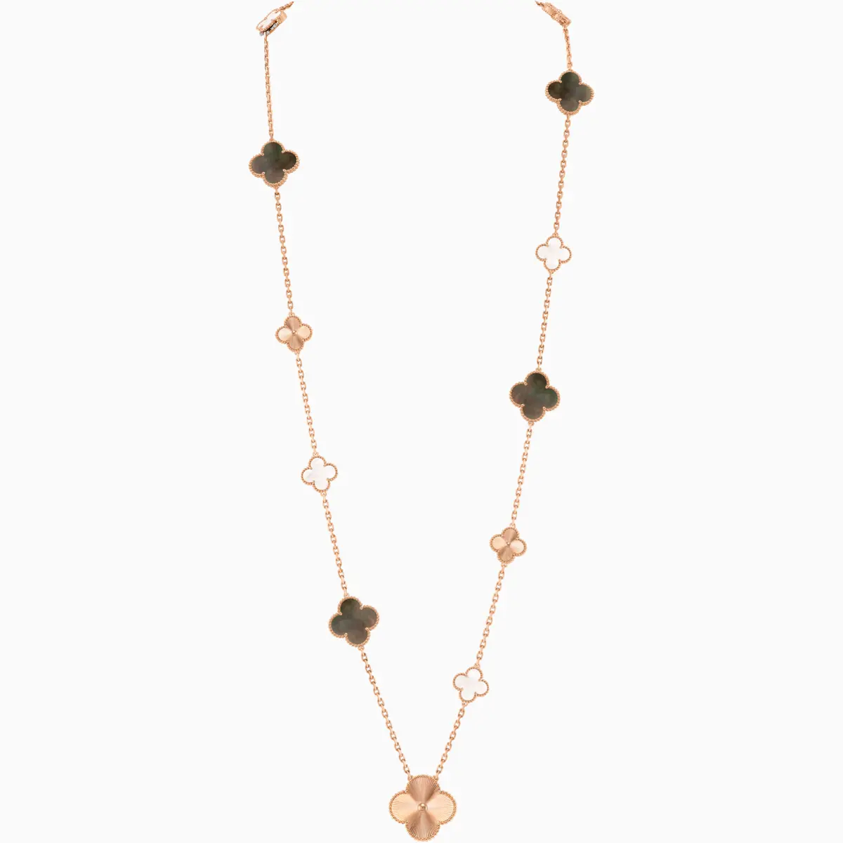 マジック アルハンブラ トランスフォーマブル ロングネックレス （18KRG, マザー オブ パール/ロングネックレスの状態）