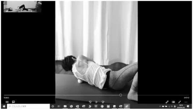 膝裏や背中も筋膜ほぐし