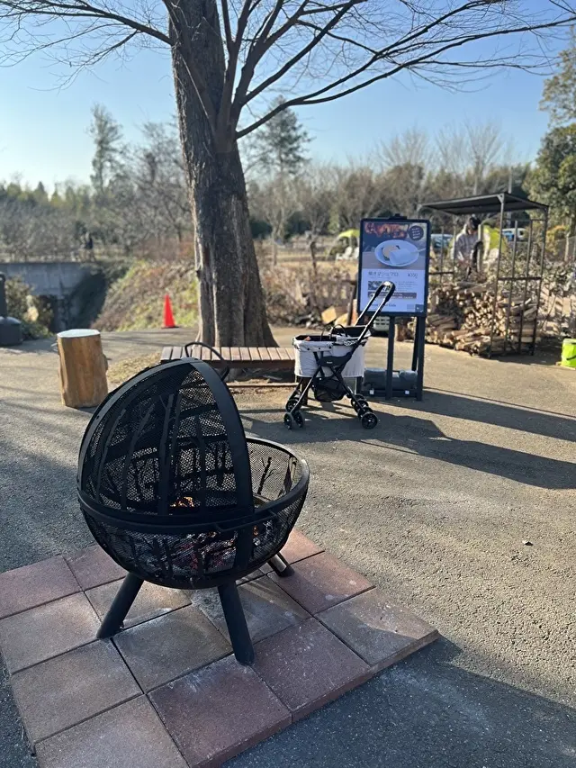 焚き火で焼きマシュマロできました！