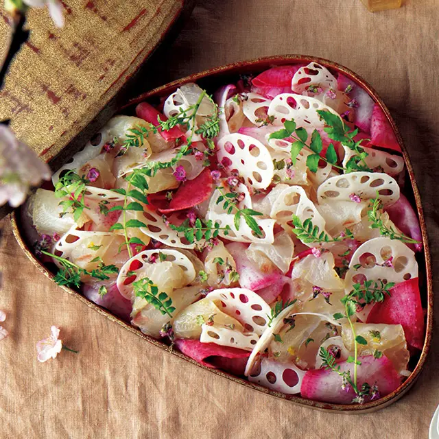 鯛とれんこんの春爛漫柚子ちらし寿司