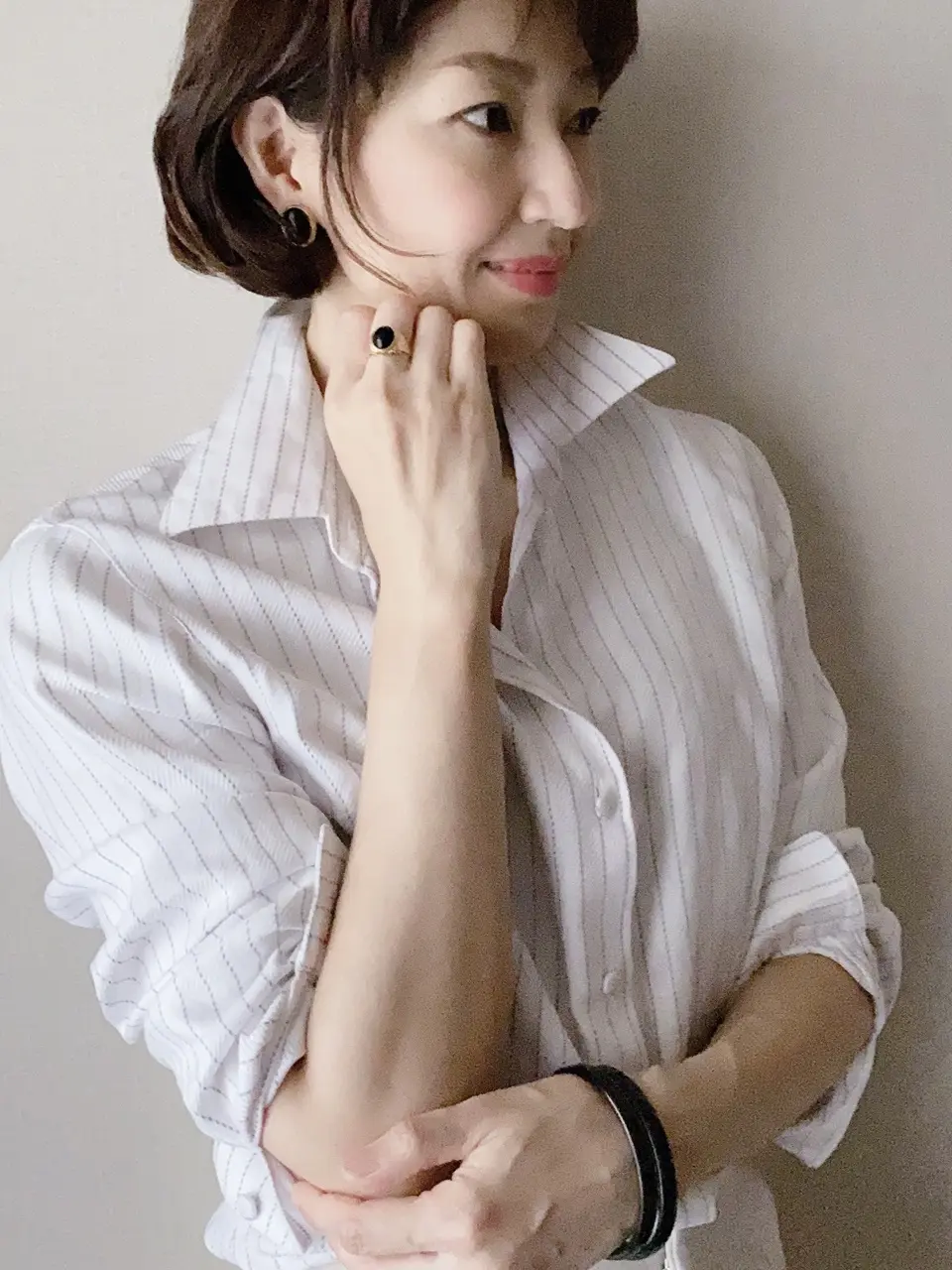 ブラックジュエリーコーデ