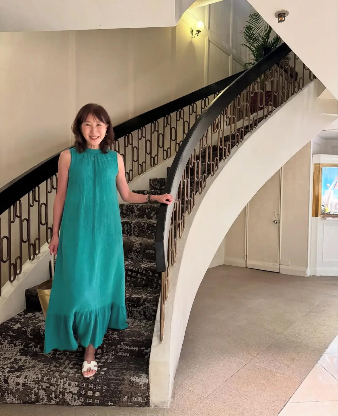 グリーンワンピ