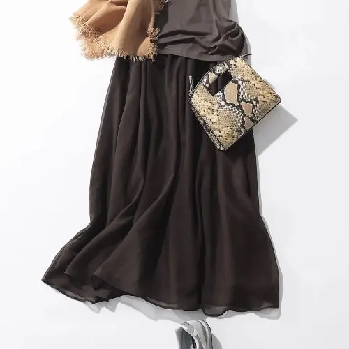 E by eclat 大人シアースカート ￥19,800