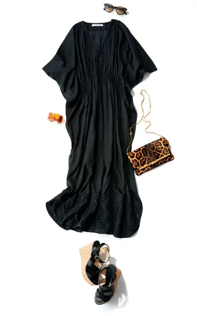 黒高見えワンピース２　マリハ