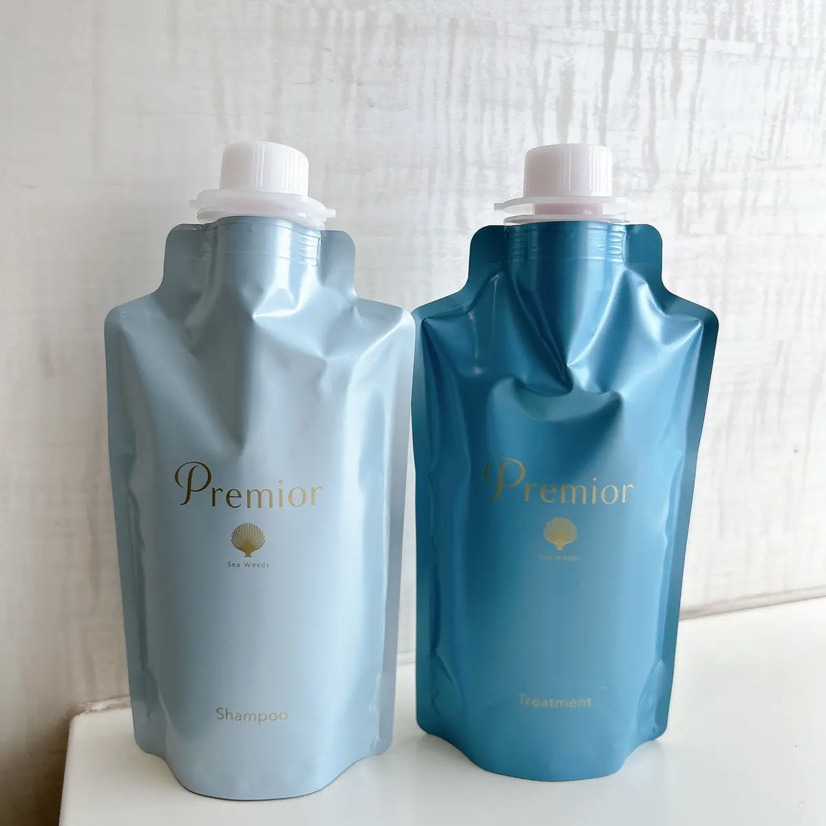 シャンプーとトリートメントのパウチ