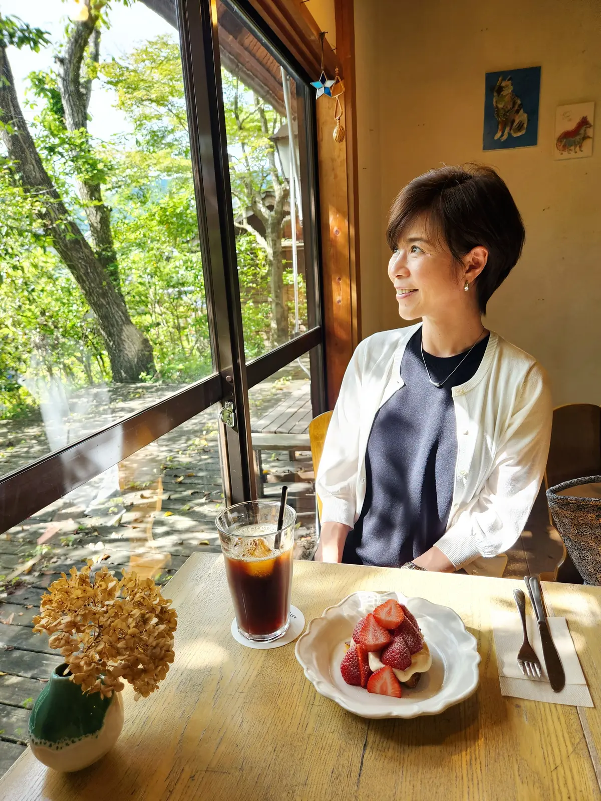 とっても心地良い癒されるカフェでした。