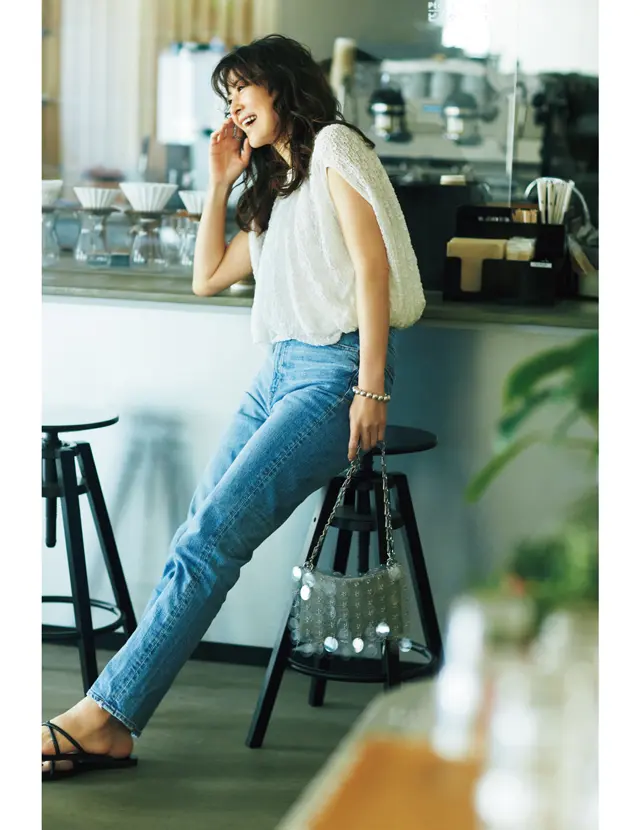 田波涼子さんの「相棒デニム」