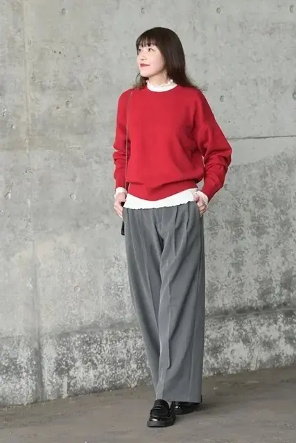 ユニクロC スムースコットンクルーネックセーター