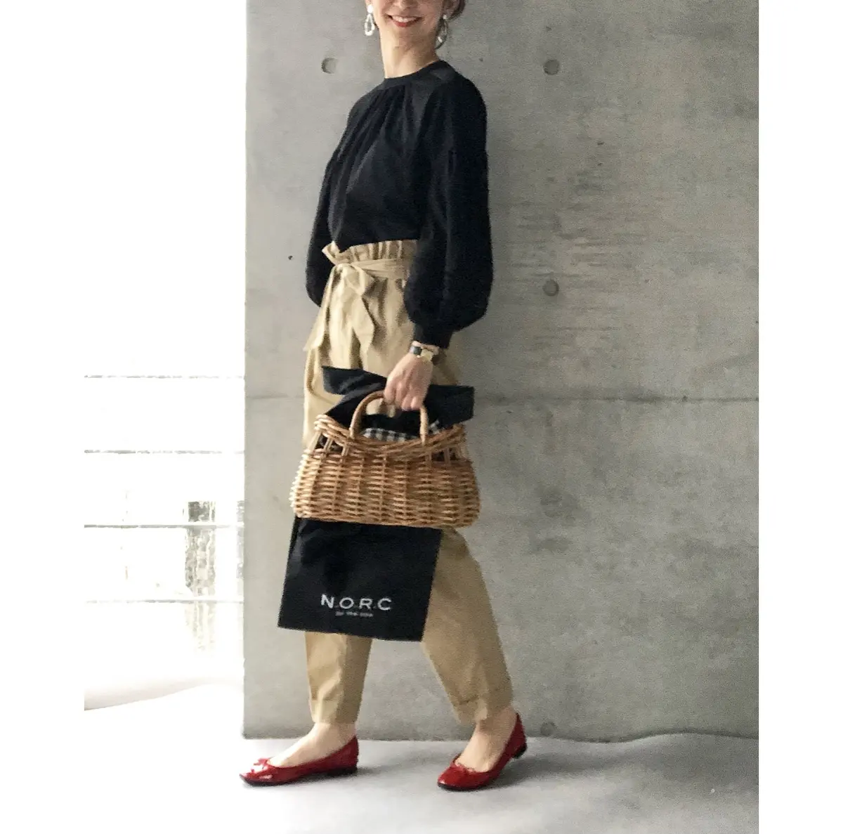 ロゴBAGは、籠に合わせるのが好きです❤の画像_6