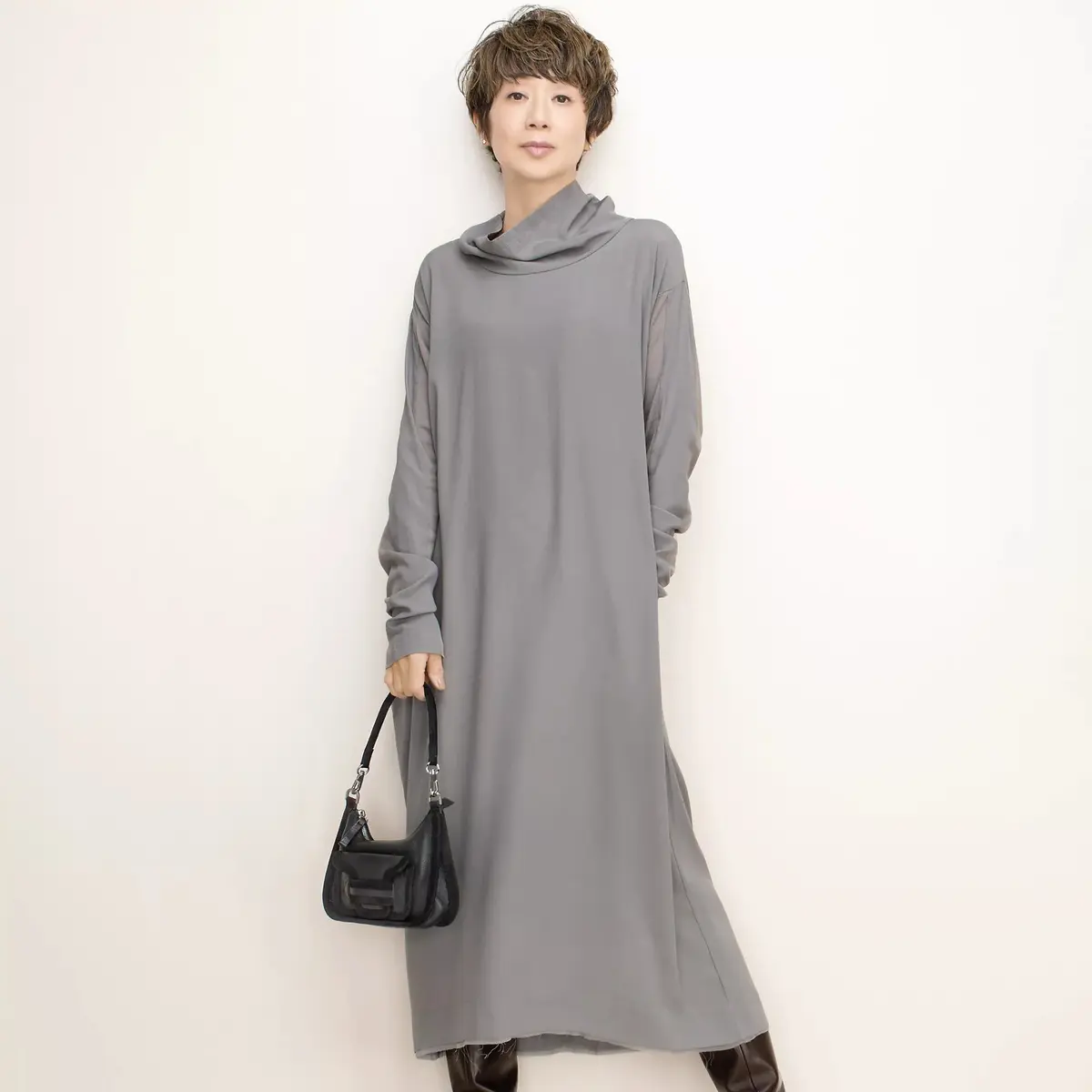 6.KristenseN DU NORD　モックネックドレス