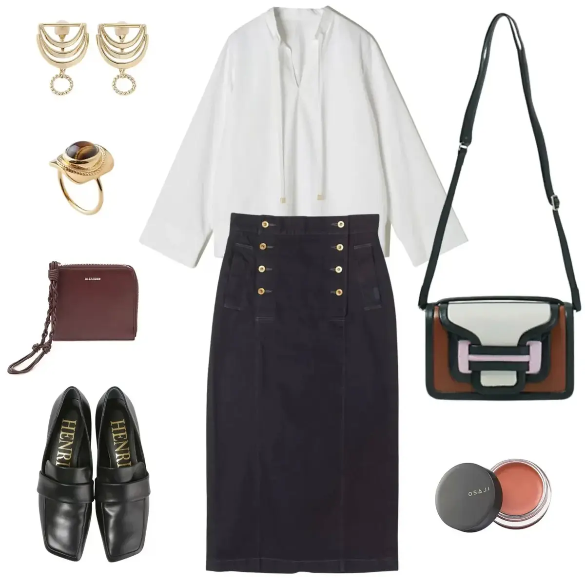 【50代 週末コーデ】白トップスで映える！50代の秋マリンコーデ＃Jマダムのおしゃれ