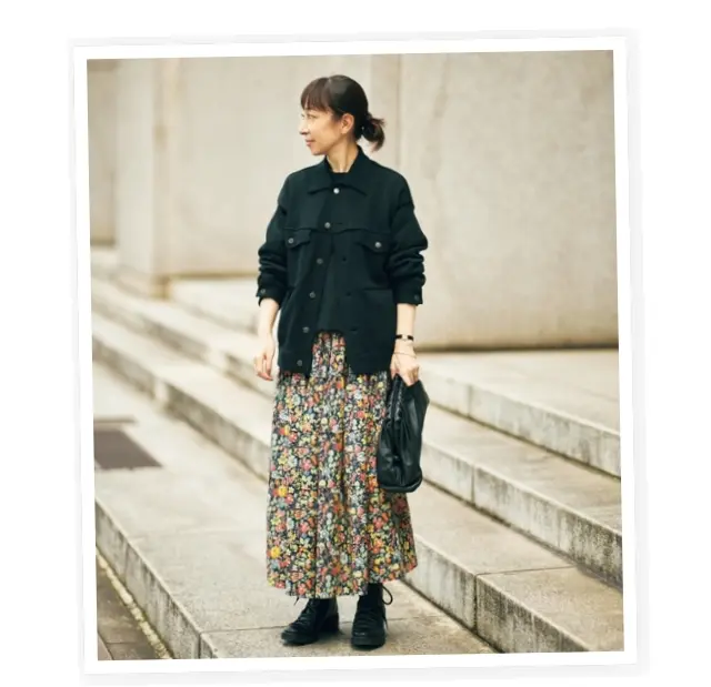 この冬の徳原流スカートスタイル