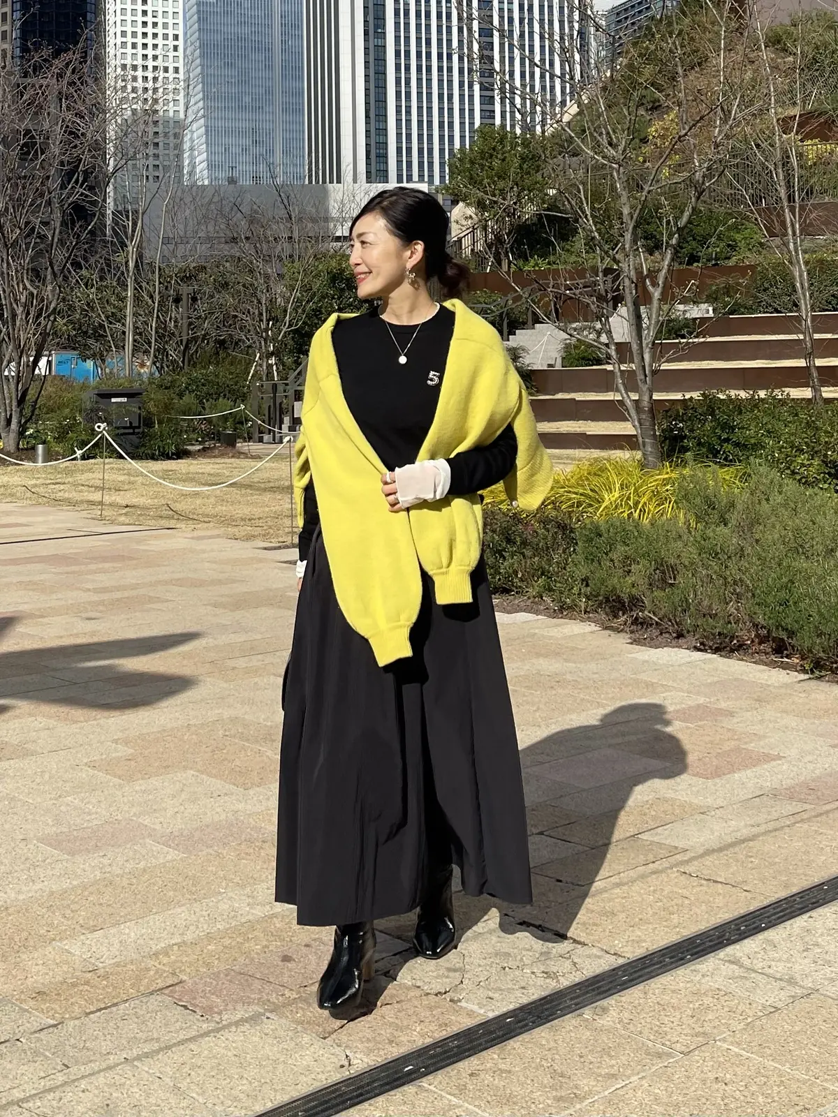 ブラック✖️イエローコーデで東京タワーをの画像_9