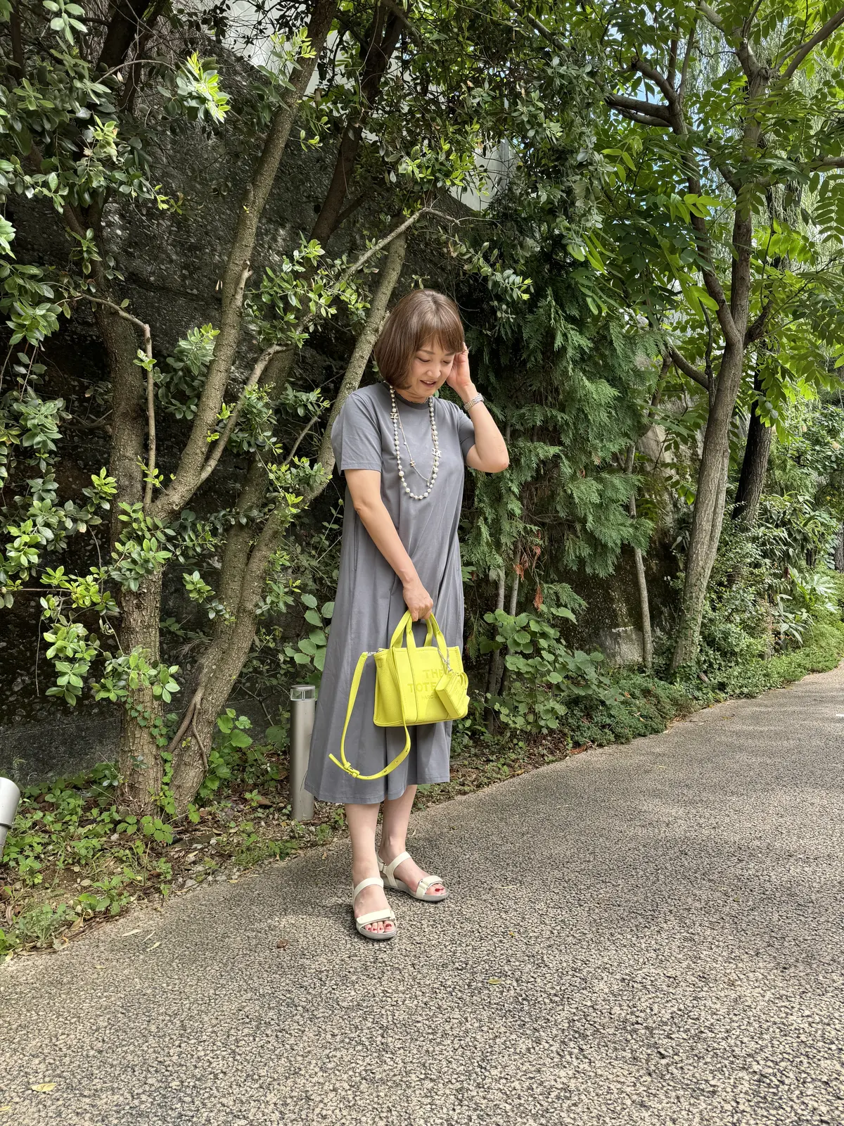 梅澤千佳子　ユニクロ　ワンピース