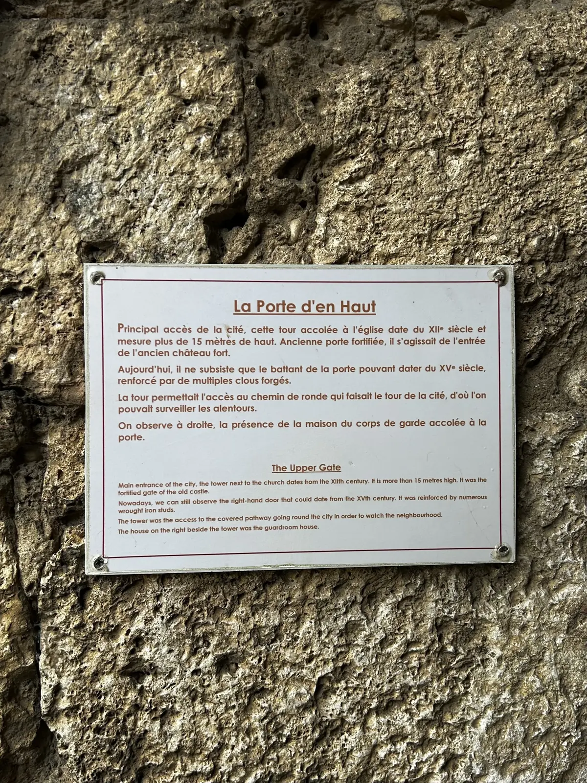 フランスの最も美しい村　　Pérouges (ペルージュ) 