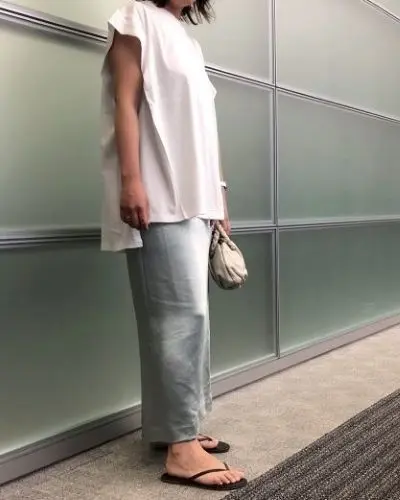 E by eclat 艶とろIラインスカート ￥18,700