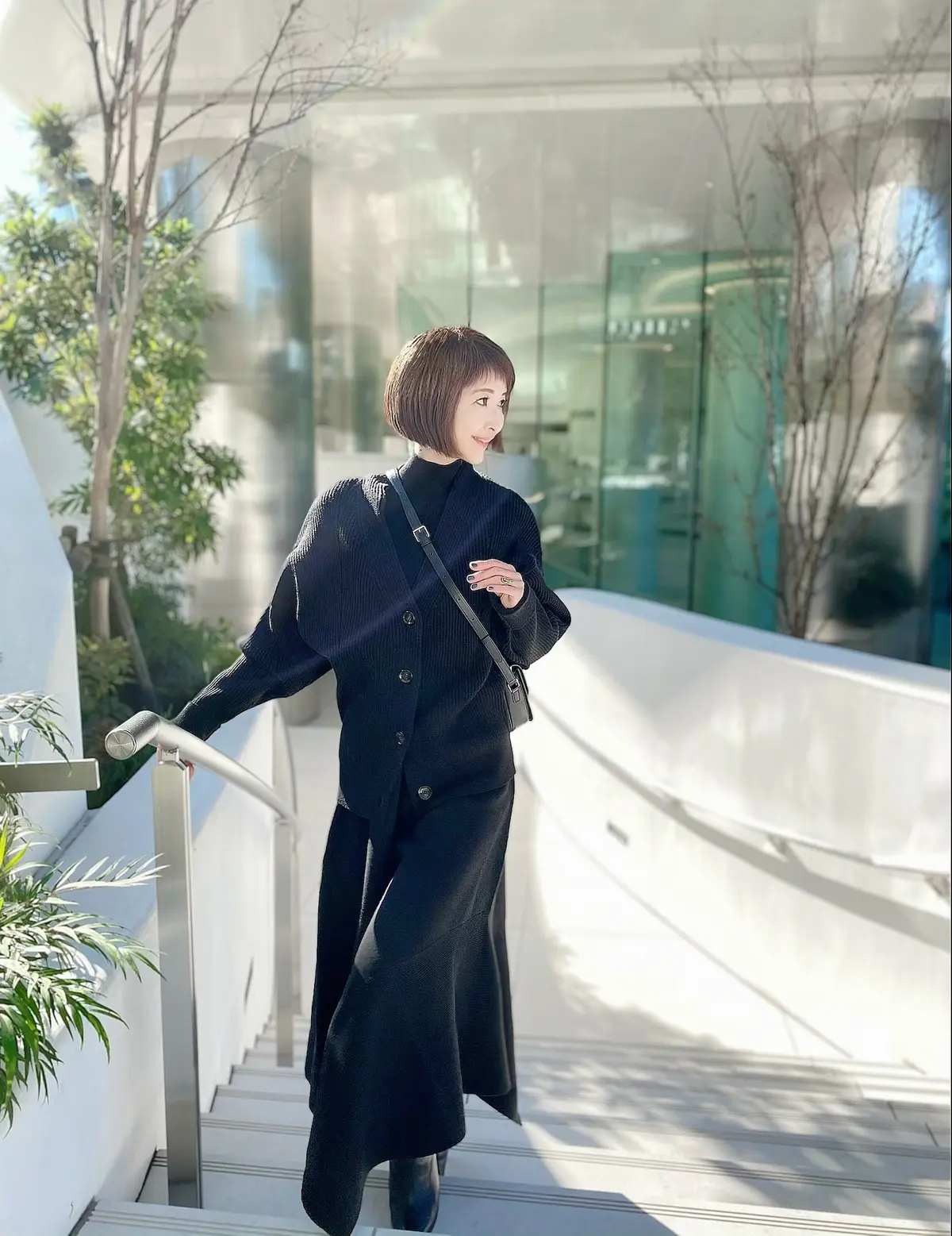 カーディガン&ワンピース セットアップの画像_1