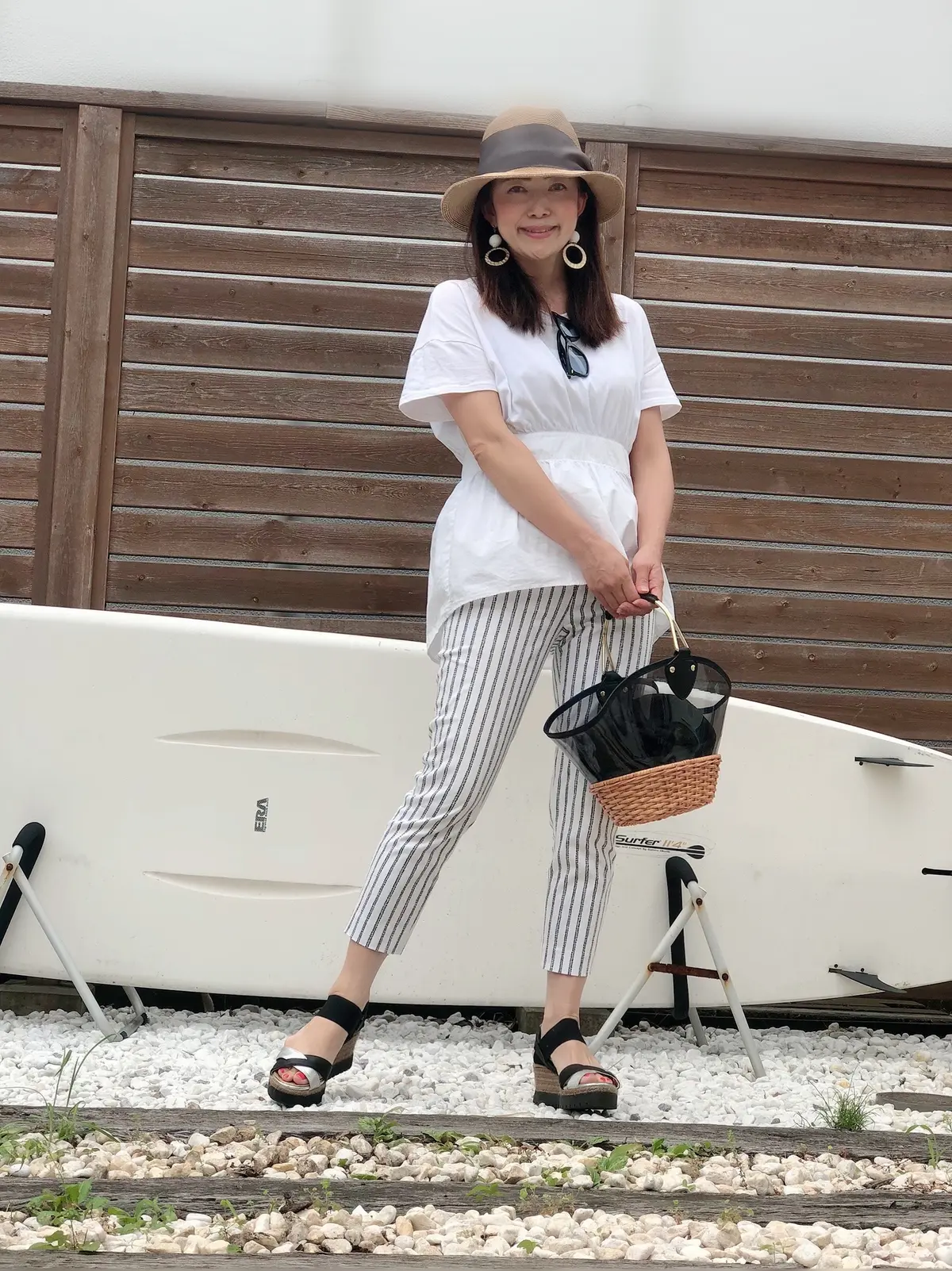 涼しい細見え白トップスがお気に入り♪の画像_1