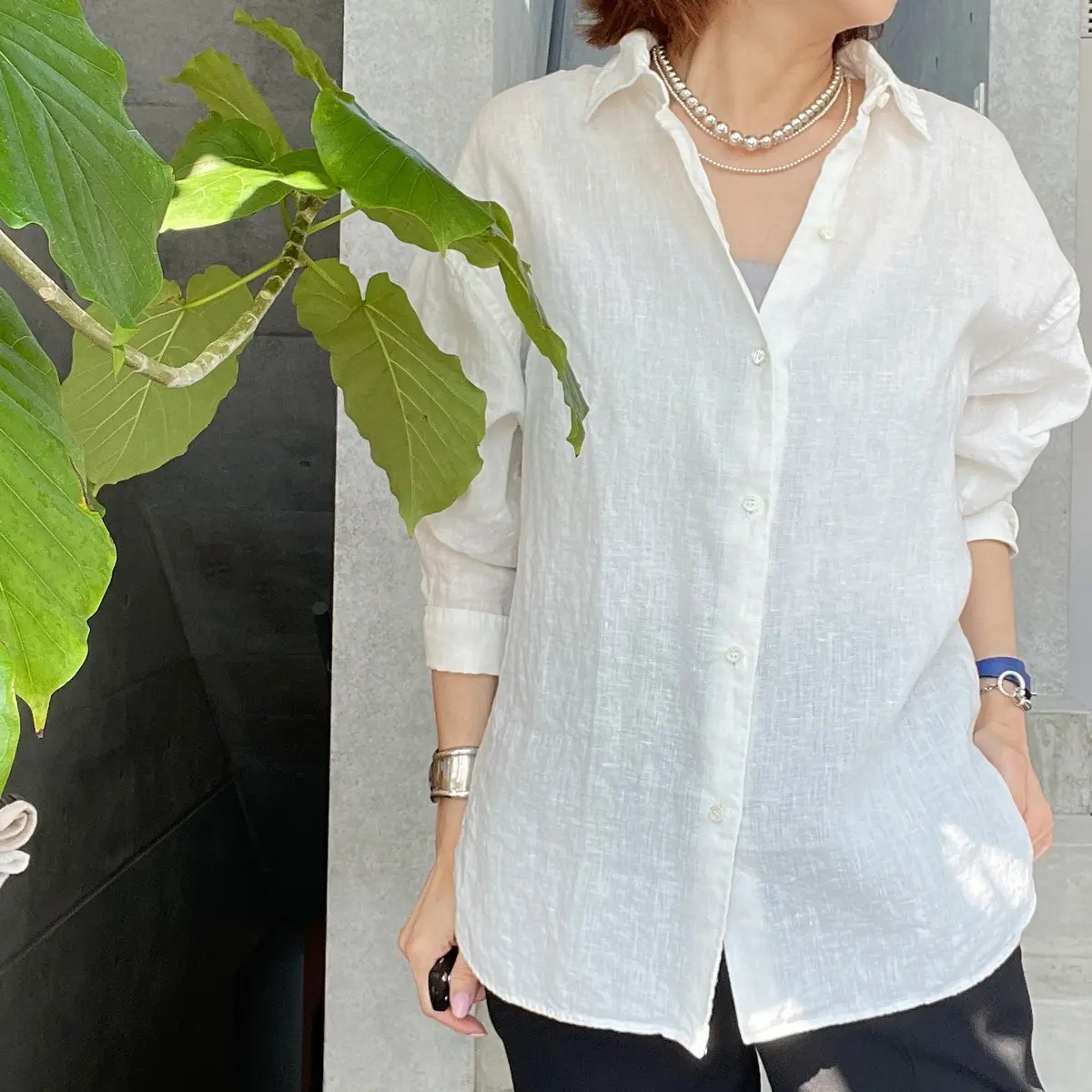 定番の白シャツ 3着♡比べてみましたの画像_5