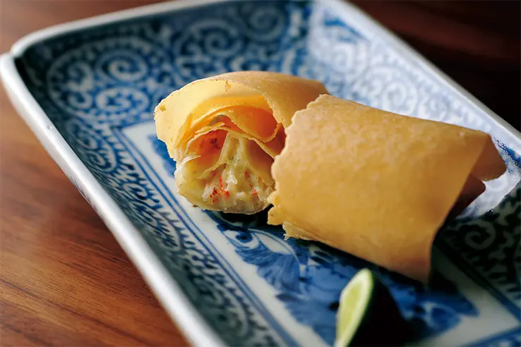 カニの春巻き（1本）￥1,430