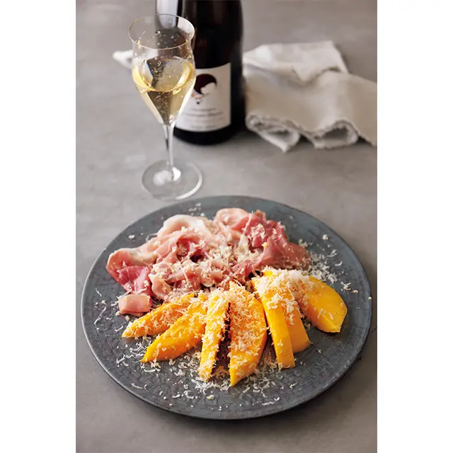 マンゴーと生ハム