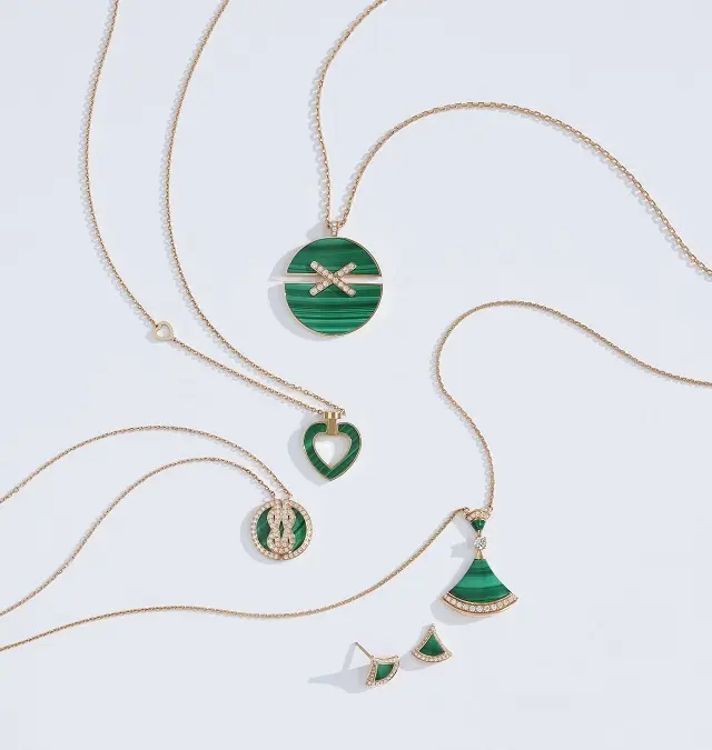 ショーメ、ブルガリ、フレッドのマラカイトジュエリー