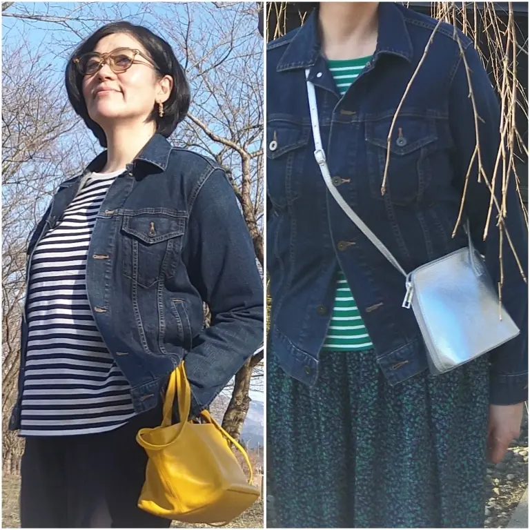 お散歩コーデ上半身