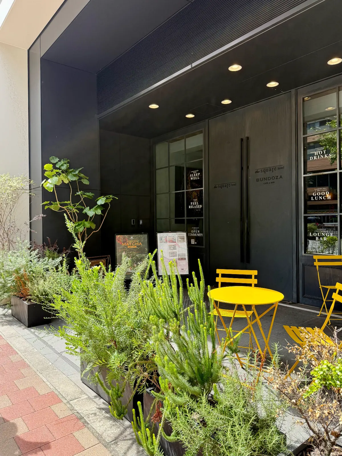 銀座カフェ　BUNDOZA  　ザ・スクエアホテル銀座　テラス席