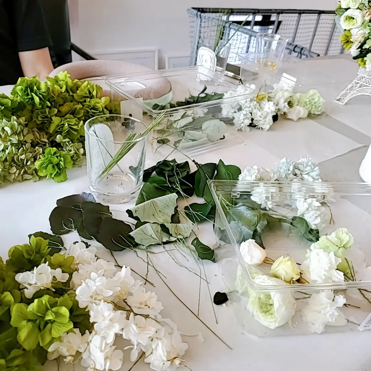 ワイヤーをつけています