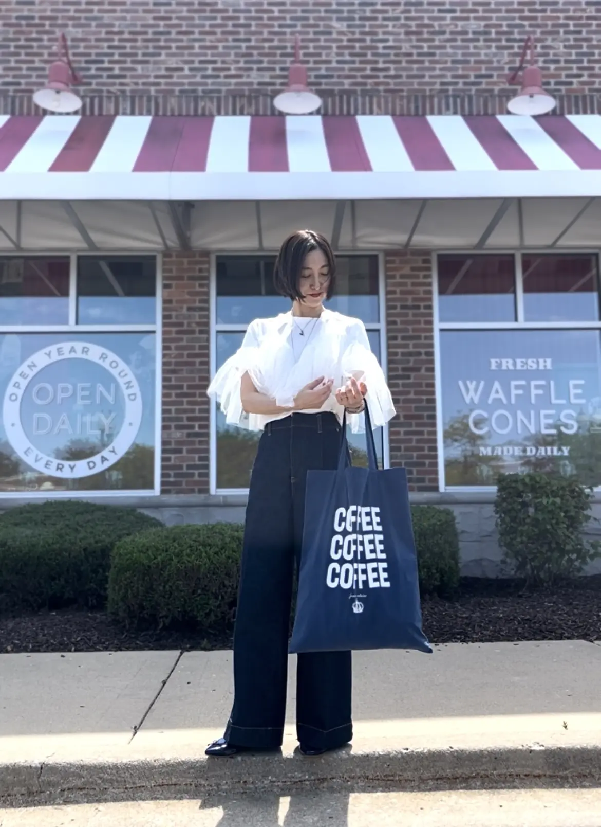 夏のインディゴブルー💙トートバッグコーデの画像_9