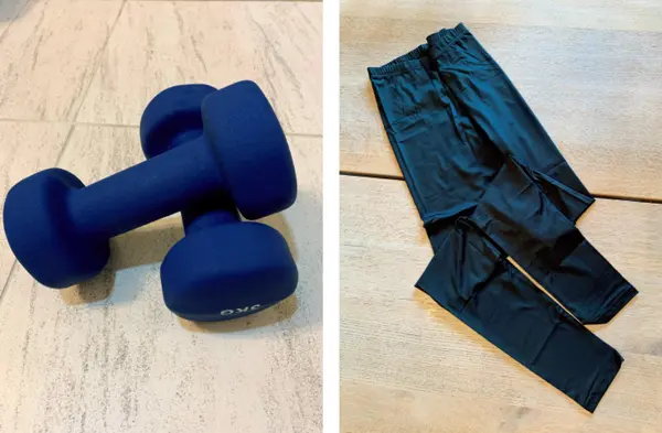 ダンベルは週に3回、約10分