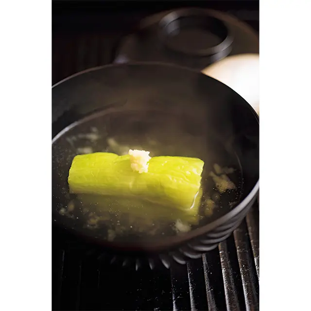 「翡翠茄子のお椀」。