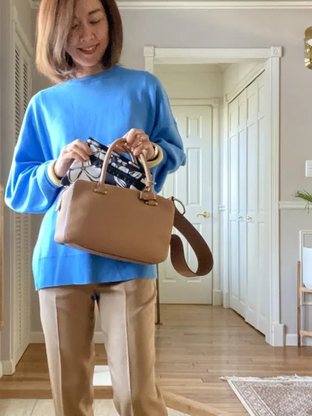 大人の花柄ポーチで春コーデの画像_2