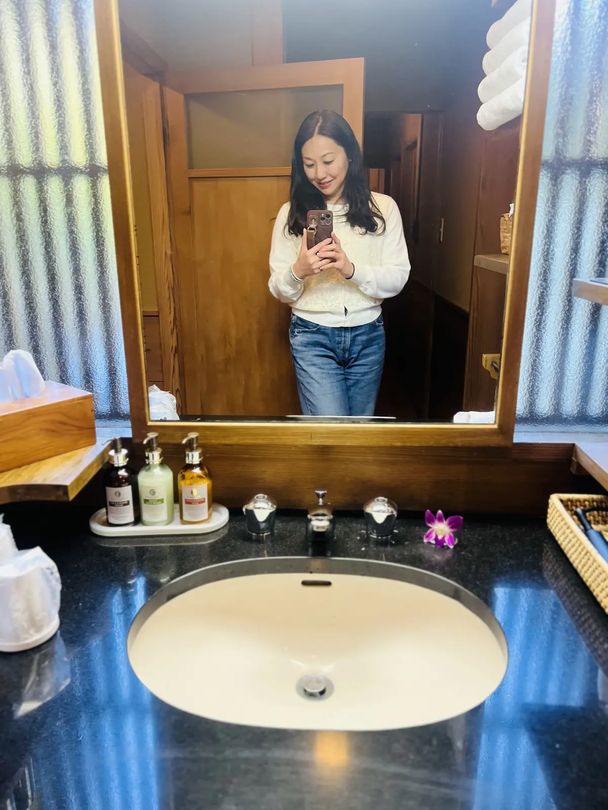 バスルームでパチリ！