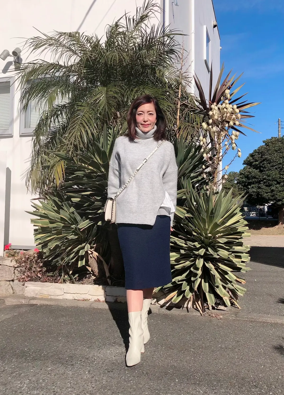 お気に入りニットスタイルで年末の買い出しの画像_1