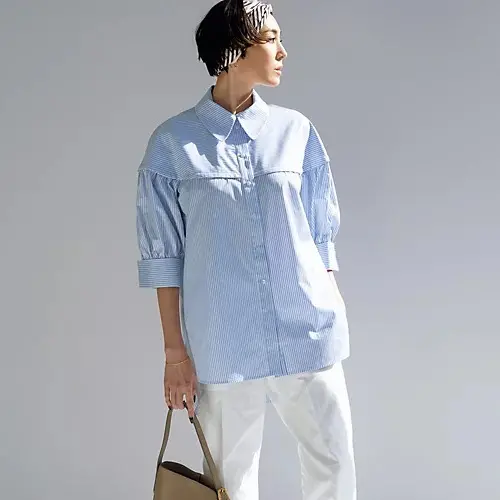 EVA MANN×eclat 袖ボリュームブラウス ￥39,600