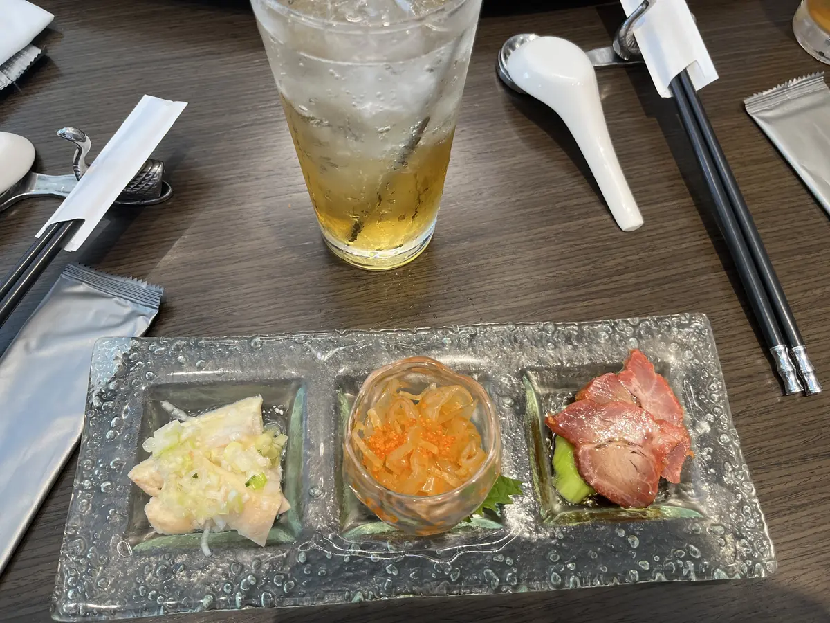 前菜と、ドリンク