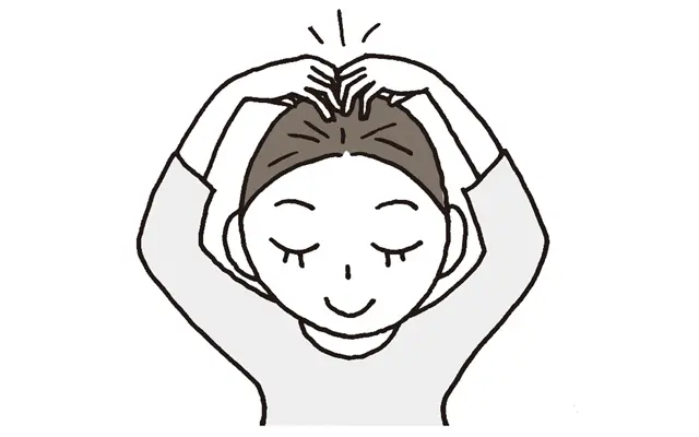 《1》頭頂部からゆるめていく