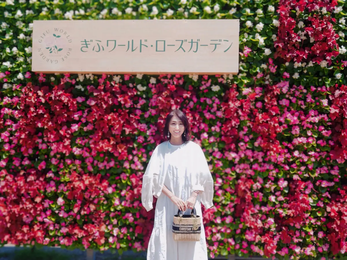 約6千品種2万株が植えられた世界最大級のぎふワールド・ローズガーデン