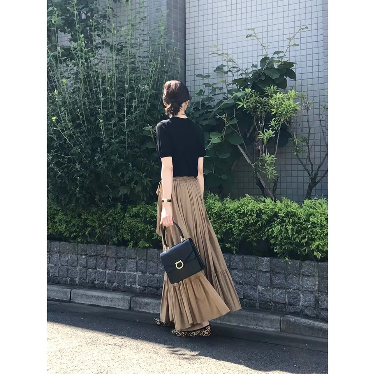 GU黒ニット&黒パールを効かせて❤︎の画像_2