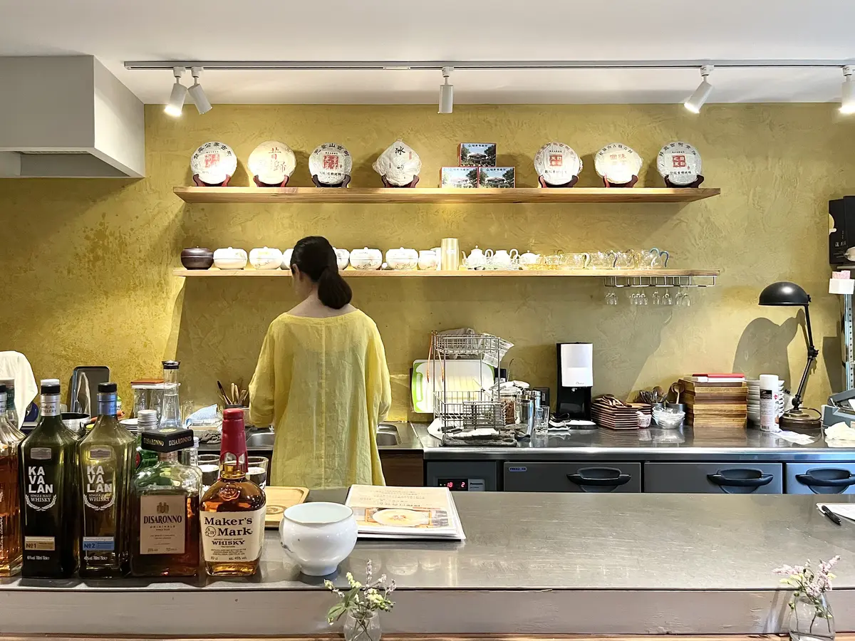 黄色パンツで台湾茶カフェ@自由が丘の画像_6