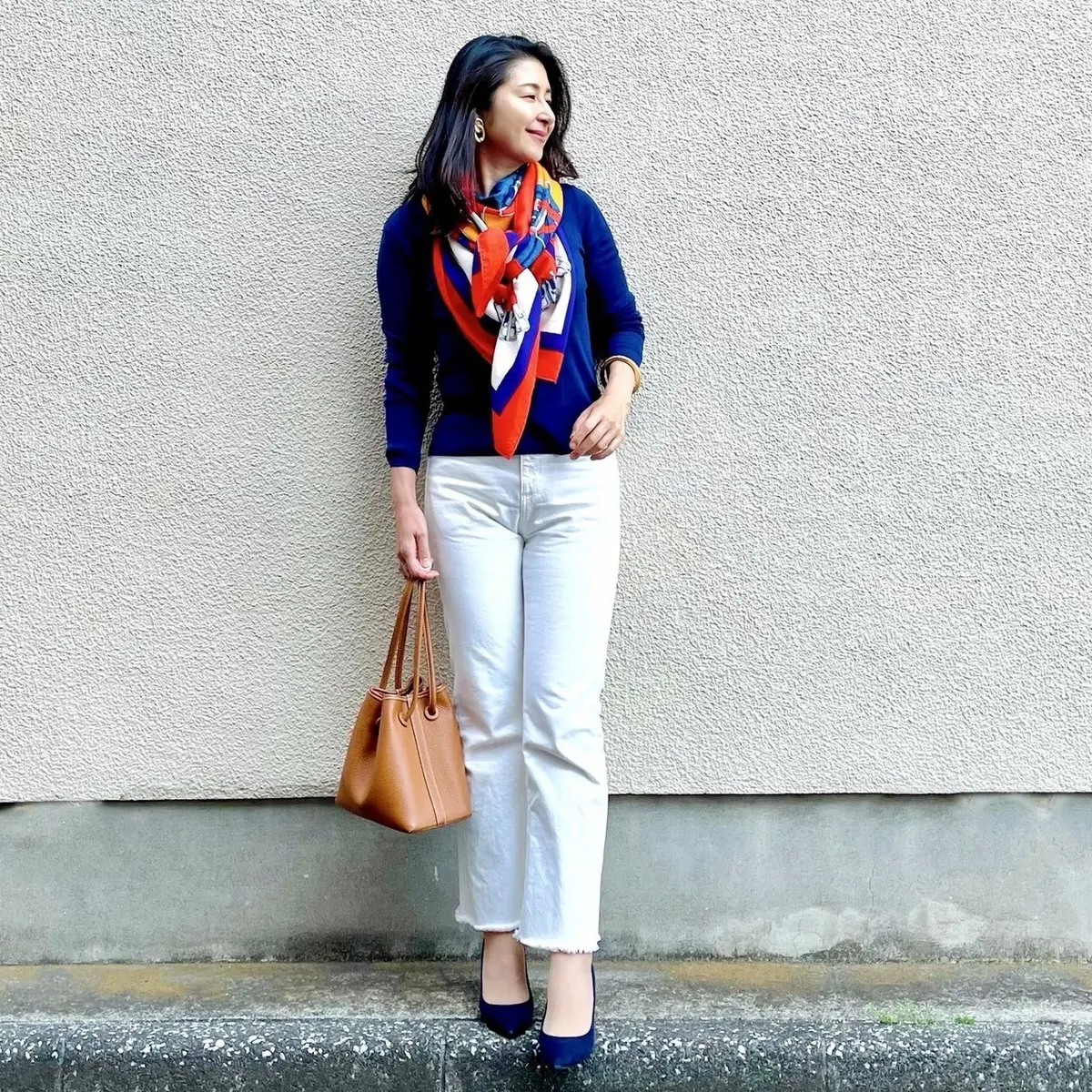 華組　ストールで着映え