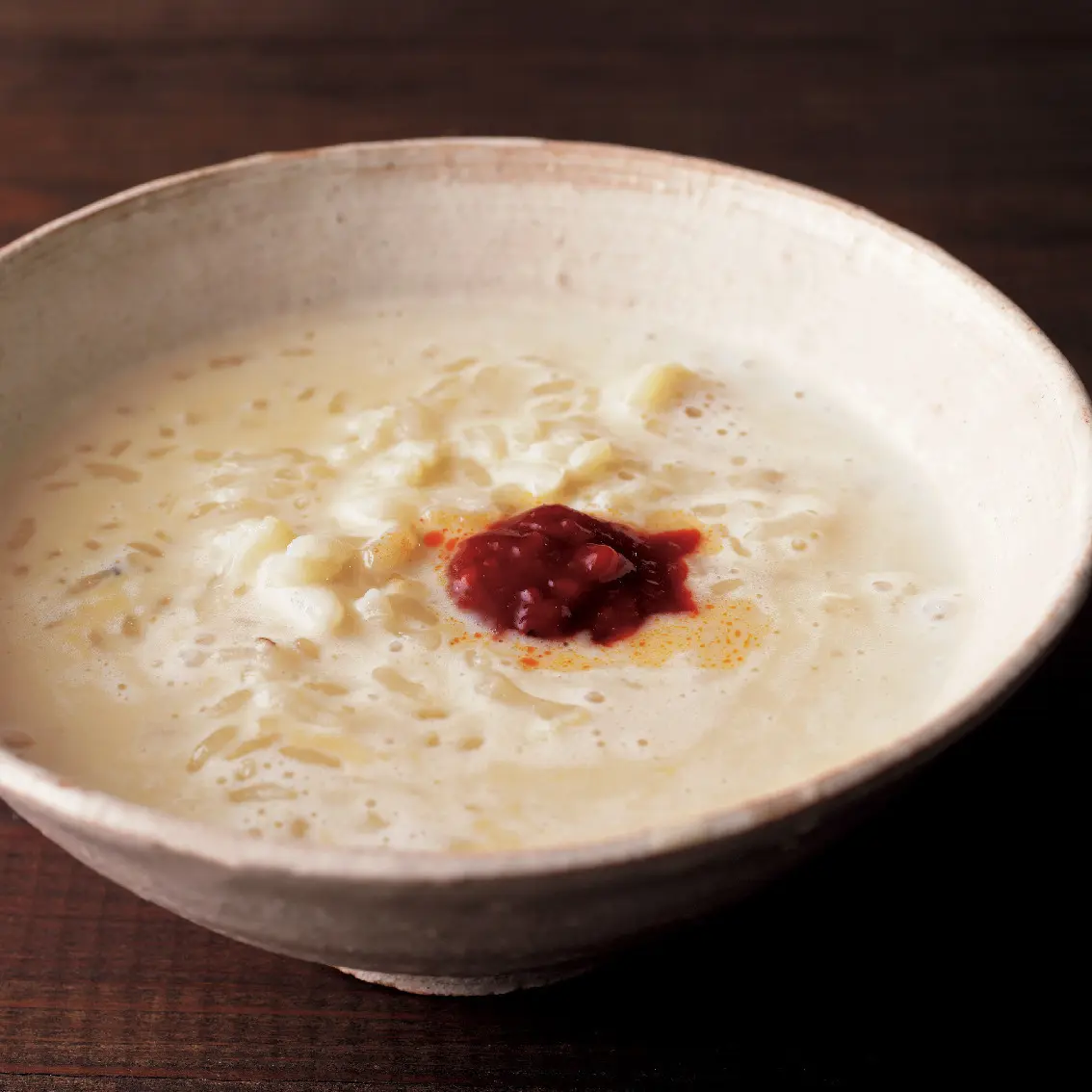 カリフラワー豆乳鍋の締めは雑炊で