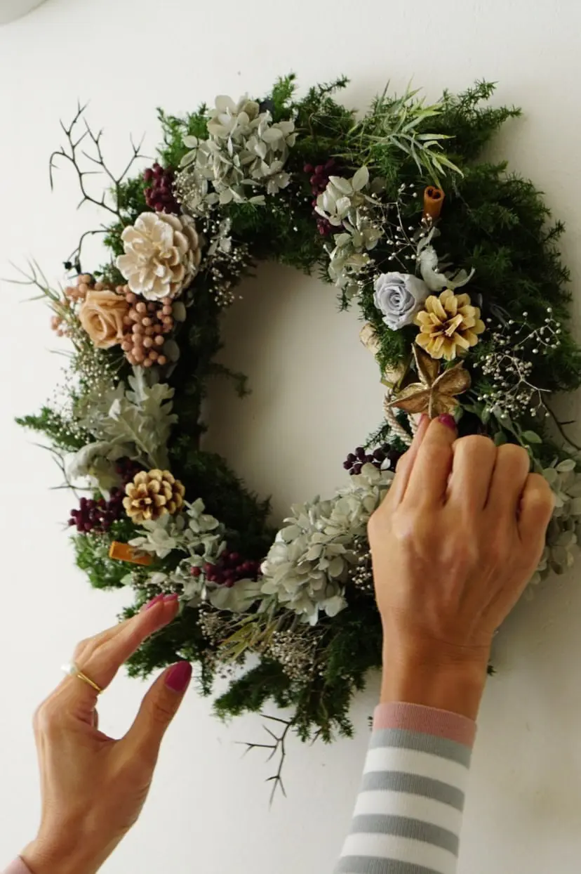 ウインターリース作りに挑戦しましたの画像_5